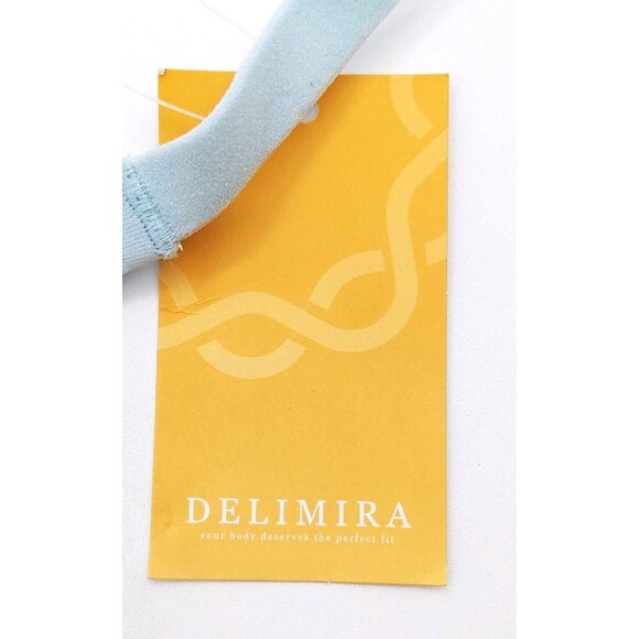 DELIMIRA W693 Women's Seamless Wireless Padded Bra Size 34B Baby Blue NWT - Picture 3 of 8